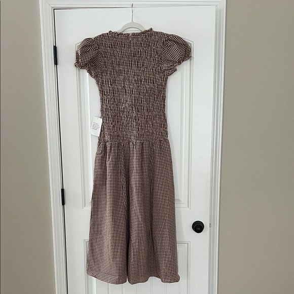 Bohme Opal Gingham Maxi Dress in Brown - Picture 5 of 6